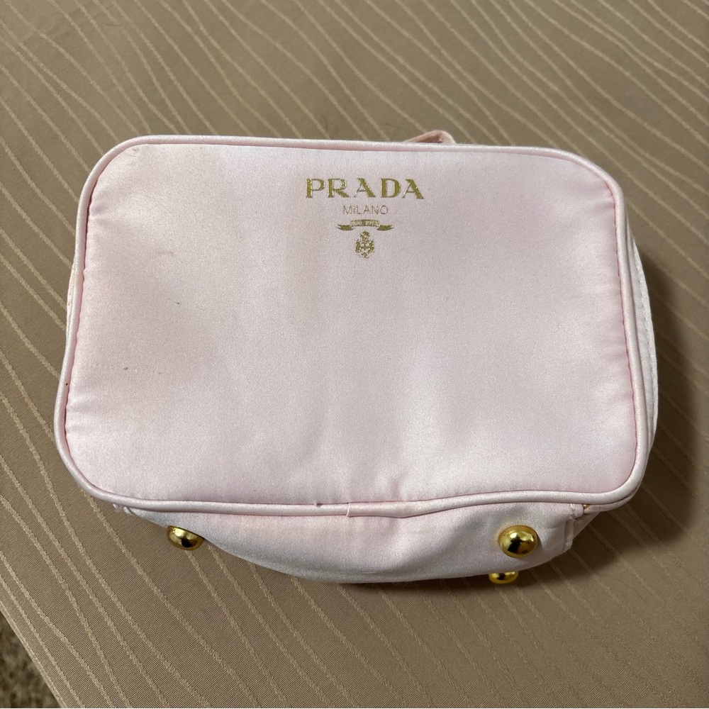 Prada Candy Florale Satin Cosmetic Pouch
